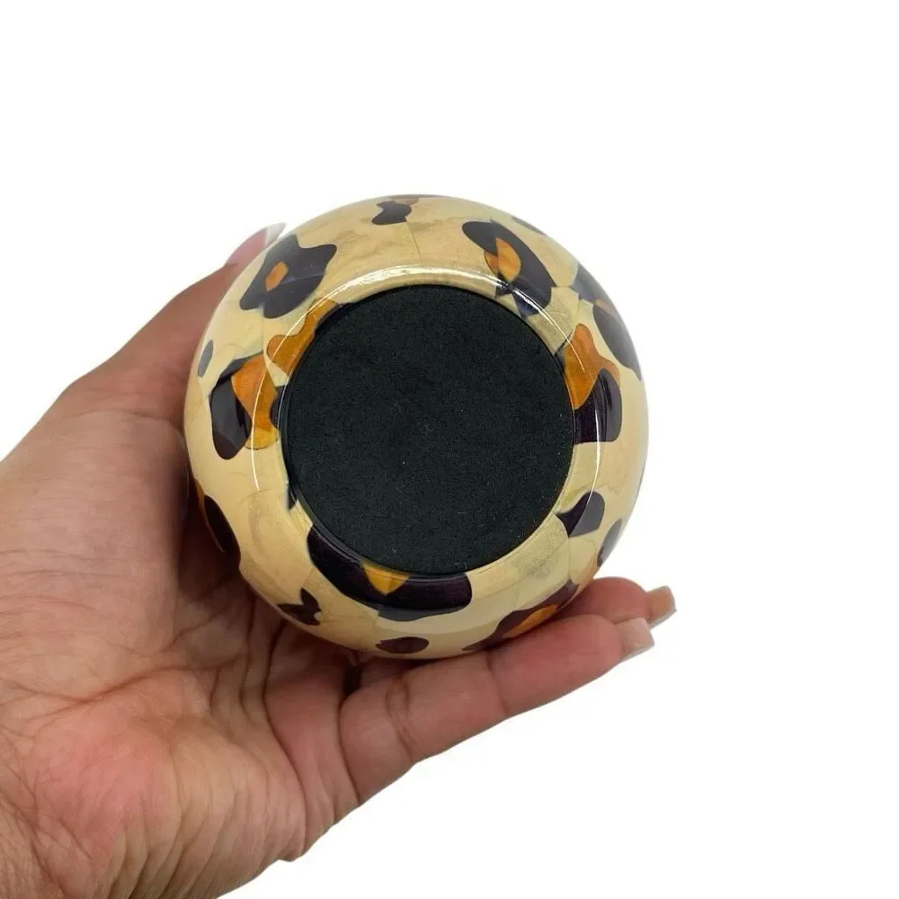 16 Oz Leopard Print Stainless Steel Insulated Tumbler Travel Cup Lid